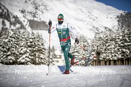 14.12.2018, Davos, Switzerland (SUI): Federico Pellegrino (ITA) - FIS world cup cross-country, training, Davos (SUI). www.nordicfocus.com. © Modica/NordicFocus. Every downloaded picture is fee-liable.