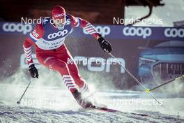 14.12.2018, Davos, Switzerland (SUI): Alexander Bolshunov (RUS) - FIS world cup cross-country, training, Davos (SUI). www.nordicfocus.com. © Modica/NordicFocus. Every downloaded picture is fee-liable.