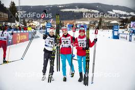 30.12.2018, Toblach, Italy (ITA): Ingvild Flugstad Oestberg (NOR), Natalia Nepryaeva (RUS), Anastasia Sedova (RUS), (l-r)  - FIS world cup cross-country, tour de ski, 10km women, Toblach (ITA). www.nordicfocus.com. © Modica/NordicFocus. Every downloaded picture is fee-liable.