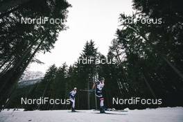 30.12.2018, Toblach, Italy (ITA): Kari Oeyre Slind (NOR), Sophie Caldwell (USA), (l-r)  - FIS world cup cross-country, tour de ski, 10km women, Toblach (ITA). www.nordicfocus.com. © Modica/NordicFocus. Every downloaded picture is fee-liable.