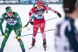 30.12.2018, Toblach, Italy (ITA): Alexander Bolshunov (RUS) - FIS world cup cross-country, tour de ski, 15km men, Toblach (ITA). www.nordicfocus.com. © Modica/NordicFocus. Every downloaded picture is fee-liable.