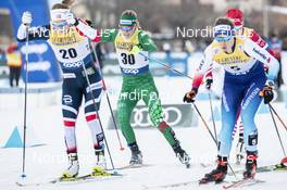29.12.2018, Toblach, Italy (ITA): Anna Svendsen (NOR), Elisa Brocard (ITA), (l-r)  - FIS world cup cross-country, tour de ski, individual sprint, Toblach (ITA). www.nordicfocus.com. © Modica/NordicFocus. Every downloaded picture is fee-liable.