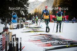 29.12.2018, Toblach, Italy (ITA): German Technicians with Atomic   - FIS world cup cross-country, tour de ski, individual sprint, Toblach (ITA). www.nordicfocus.com. © Modica/NordicFocus. Every downloaded picture is fee-liable.