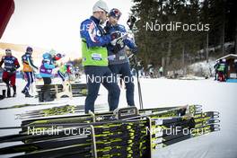 29.12.2018, Toblach, Italy (ITA): USA Technicians with Fischer   - FIS world cup cross-country, tour de ski, individual sprint, Toblach (ITA). www.nordicfocus.com. © Modica/NordicFocus. Every downloaded picture is fee-liable.