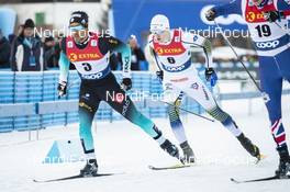 29.12.2018, Toblach, Italy (ITA): Richard Jouve (FRA), Oskar Svensson (SWE), James Clugnet (GBR), (l-r)  - FIS world cup cross-country, tour de ski, individual sprint, Toblach (ITA). www.nordicfocus.com. © Modica/NordicFocus. Every downloaded picture is fee-liable.