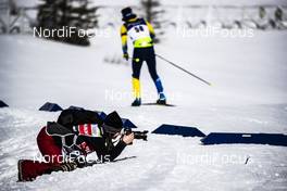 16.02.2019, Soldier Hollow, United States of America (USA): Event Feature: a local photographer in action -  IBU world cup biathlon, pursuit men, Soldier Hollow (USA). www.nordicfocus.com. © Manzoni/NordicFocus. Every downloaded picture is fee-liable.