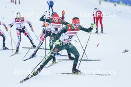 12.01.2018, Val di Fiemme, Italy (ITA): Fabian Riessle (GER), Eric Frenzel (GER), (l-r)  - FIS world cup nordic combined, individual gundersen HS134/10km, Val di Fiemme (ITA). www.nordicfocus.com. © Modica/NordicFocus. Every downloaded picture is fee-liable.
