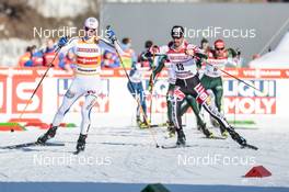 12.01.2018, Val di Fiemme, Italy (ITA): Jan Schmid (NOR), Lukas Klapfer (AUT), (l-r)  - FIS world cup nordic combined, individual gundersen HS134/10km, Val di Fiemme (ITA). www.nordicfocus.com. © Modica/NordicFocus. Every downloaded picture is fee-liable.