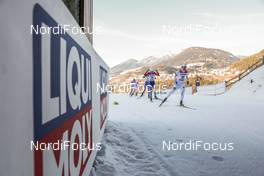 12.01.2018, Val di Fiemme, Italy (ITA):  Liqui Moly banner in the cross country stadium   - FIS world cup nordic combined, individual gundersen HS134/10km, Val di Fiemme (ITA). www.nordicfocus.com. © Modica/NordicFocus. Every downloaded picture is fee-liable.