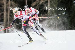 12.01.2018, Val di Fiemme, Italy (ITA): Mario Seidl (AUT) - FIS world cup nordic combined, individual gundersen HS134/10km, Val di Fiemme (ITA). www.nordicfocus.com. © Modica/NordicFocus. Every downloaded picture is fee-liable.