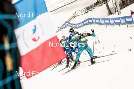 14.01.2018, Val di Fiemme, Italy (ITA): Francois Braud (FRA) - FIS world cup nordic combined, individual gundersen HS134/10km, Val di Fiemme (ITA). www.nordicfocus.com. © Modica/NordicFocus. Every downloaded picture is fee-liable.