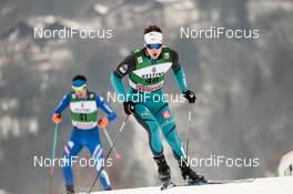 14.01.2018, Val di Fiemme, Italy (ITA): Antoine Gerard (FRA) - FIS world cup nordic combined, individual gundersen HS134/10km, Val di Fiemme (ITA). www.nordicfocus.com. © Modica/NordicFocus. Every downloaded picture is fee-liable.