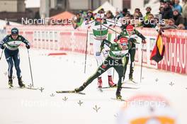 14.01.2018, Val di Fiemme, Italy (ITA): Fabian Riessle (GER), Jarl Magnus Riiber (NOR), (l-r)  - FIS world cup nordic combined, individual gundersen HS134/10km, Val di Fiemme (ITA). www.nordicfocus.com. © Modica/NordicFocus. Every downloaded picture is fee-liable.