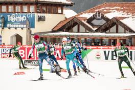 14.01.2018, Val di Fiemme, Italy (ITA): Bryan Fletcher (USA), Francois Braud (FRA), Eric Frenzel (GER), (l-r)  - FIS world cup nordic combined, individual gundersen HS134/10km, Val di Fiemme (ITA). www.nordicfocus.com. © Modica/NordicFocus. Every downloaded picture is fee-liable.