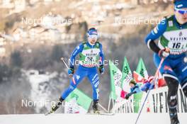 13.01.2018, Val di Fiemme, Italy (ITA): Alessandro Pittin (ITA) - FIS world cup nordic combined, team sprint HS134/2x7.5km, Val di Fiemme (ITA). www.nordicfocus.com. © Modica/NordicFocus. Every downloaded picture is fee-liable.
