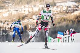 13.01.2018, Val di Fiemme, Italy (ITA): Franz-Josef Rehrl (AUT) - FIS world cup nordic combined, team sprint HS134/2x7.5km, Val di Fiemme (ITA). www.nordicfocus.com. © Modica/NordicFocus. Every downloaded picture is fee-liable.