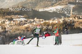 13.01.2018, Val di Fiemme, Italy (ITA): Eric Frenzel (GER), Eric Frenzel (GER) - FIS world cup nordic combined, team sprint HS134/2x7.5km, Val di Fiemme (ITA). www.nordicfocus.com. © Modica/NordicFocus. Every downloaded picture is fee-liable.
