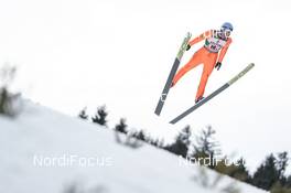 13.01.2018, Val di Fiemme, Italy (ITA): Bernhard Gruber (AUT) - FIS world cup nordic combined, team sprint HS134/2x7.5km, Val di Fiemme (ITA). www.nordicfocus.com. © Modica/NordicFocus. Every downloaded picture is fee-liable.