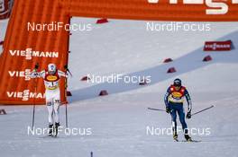 26.01.2018, Seefeld, Austria (AUT): Jarl Magnus Riiber (NOR), Akito Watabe (JPN) - FIS world cup nordic combined, individual gundersen HS109/5km, Seefeld (AUT). www.nordicfocus.com. © Thibaut/NordicFocus. Every downloaded picture is fee-liable.