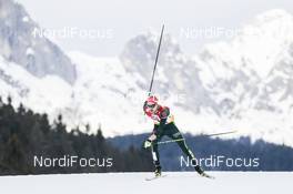 28.01.2018, Seefeld, Austria (AUT): Fabian Riessle (GER) - FIS world cup nordic combined, individual gundersen HS109/15km, Seefeld (AUT). www.nordicfocus.com. © Modica/NordicFocus. Every downloaded picture is fee-liable.