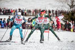 24.03.2018, Schonach, Germany (GER): Francois Braud (FRA), Bjoern Kircheisen (GER), Terence Weber (GER), (l-r)  - FIS world cup nordic combined, individual gundersen HS106/10km, Schonach (GER). www.nordicfocus.com. © Modica/NordicFocus. Every downloaded picture is fee-liable.