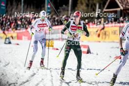 24.03.2018, Schonach, Germany (GER): Joergen Graabak (NOR), Fabian Riessle (GER), (l-r)  - FIS world cup nordic combined, individual gundersen HS106/10km, Schonach (GER). www.nordicfocus.com. © Modica/NordicFocus. Every downloaded picture is fee-liable.