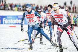24.03.2018, Schonach, Germany (GER): Yoshito Watabe (JPN), Mario Seidl (AUT), (l-r)  - FIS world cup nordic combined, individual gundersen HS106/10km, Schonach (GER). www.nordicfocus.com. © Modica/NordicFocus. Every downloaded picture is fee-liable.