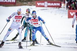 25.03.2018, Schonach, Germany (GER): Magnus Hovdal Moan (NOR), Antoine Gerard (FRA), Alessandro Pittin (ITA), (l-r)  - FIS world cup nordic combined, individual gundersen HS106/15km, Schonach (GER). www.nordicfocus.com. © Modica/NordicFocus. Every downloaded picture is fee-liable.