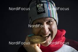 23.02.2018, Pyeongchang, Korea (KOR): Bernhard Gruber (AUT) - XXIII. Olympic Winter Games Pyeongchang 2018, nordic combined, medals, Pyeongchang (KOR). www.nordicfocus.com. © Modica/NordicFocus. Every downloaded picture is fee-liable.