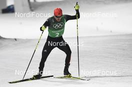 22.02.2018, Pyeongchang, Korea (KOR): Fabian Riessle (GER) - XXIII. Olympic Winter Games Pyeongchang 2018, nordic combined, team HS140/4x5km, Pyeongchang (KOR). www.nordicfocus.com. © Thibaut/NordicFocus. Every downloaded picture is fee-liable.