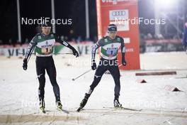 25.11.2018, Ruka, Finland (FIN): Hideaki Nagai (JPN), Akito Watabe (JPN), (l-r)  - FIS world cup nordic combined, team HS142/4x5km, Ruka (FIN). www.nordicfocus.com. © Modica/NordicFocus. Every downloaded picture is fee-liable.