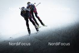 02.12.2018, Lillehammer, Norway (NOR): Jan Schmid (NOR), Magnus Krog (NOR), (l-r)  - FIS world cup nordic combined, individual gundersen HS140/10km, Lillehammer (NOR). www.nordicfocus.com. © Modica/NordicFocus. Every downloaded picture is fee-liable.