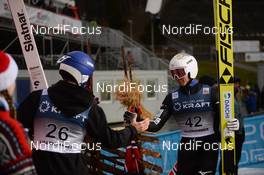 02.12.2018, Lillehammer, Norway (NOR): Go Yamamoto (JPN), Szczepan Kupczak (POL) - FIS world cup nordic combined, individual gundersen HS140/10km, Lillehammer (NOR). www.nordicfocus.com. © Tumashov /NordicFocus. Every downloaded picture is fee-liable.