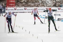 30.11.2018, Lillehammer, Norway (NOR): Jarl Magnus Riiber (NOR), Eric Frenzel (GER), (l-r)  - FIS world cup nordic combined, individual gundersen HS98/5km, Lillehammer (NOR). www.nordicfocus.com. © Modica/NordicFocus. Every downloaded picture is fee-liable.