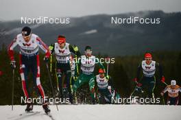 01.12.2018, Lillehammer, Norway (NOR): Alessandro Pittin (ITA), Vinzenz Geiger (GER) - FIS world cup nordic combined, individual gundersen HS98/10km, Lillehammer (NOR). www.nordicfocus.com. © Tumashov/NordicFocus. Every downloaded picture is fee-liable.
