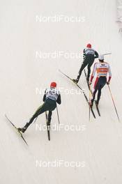 01.12.2018, Lillehammer, Norway (NOR): Johannes Rydzek (GER), Jarl Magnus Riiber (NOR), Eric Frenzel (GER) - FIS world cup nordic combined, individual gundersen HS98/10km, Lillehammer (NOR). www.nordicfocus.com. © Tumashov/NordicFocus. Every downloaded picture is fee-liable.
