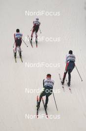 01.12.2018, Lillehammer, Norway (NOR): Fabian Riessle (GER), Mario Seidl (AUT), Magnus Hovdal Moan (NOR), Franz-Josef Rehrl (AUT) - FIS world cup nordic combined, individual gundersen HS98/10km, Lillehammer (NOR). www.nordicfocus.com. © Tumashov/NordicFocus. Every downloaded picture is fee-liable.