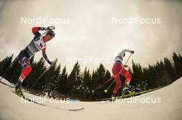 01.12.2018, Lillehammer, Norway (NOR): Tomas Portyk (CZE), Pawel Slowiok (POL) - FIS world cup nordic combined, individual gundersen HS98/10km, Lillehammer (NOR). www.nordicfocus.com. © Tumashov/NordicFocus. Every downloaded picture is fee-liable.