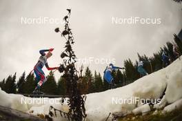 01.12.2018, Lillehammer, Norway (NOR): Ben Loomis (USA), Andreas Ilves (EST) - FIS world cup nordic combined, individual gundersen HS98/10km, Lillehammer (NOR). www.nordicfocus.com. © Tumashov/NordicFocus. Every downloaded picture is fee-liable.