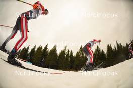 01.12.2018, Lillehammer, Norway (NOR): Franz-Josef Rehrl (AUT), Lukas Greiderer (AUT) - FIS world cup nordic combined, individual gundersen HS98/10km, Lillehammer (NOR). www.nordicfocus.com. © Tumashov/NordicFocus. Every downloaded picture is fee-liable.