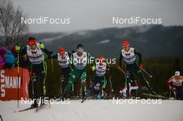 01.12.2018, Lillehammer, Norway (NOR): Vinzenz Geiger (GER), Alessandro Pittin (ITA) - FIS world cup nordic combined, individual gundersen HS98/10km, Lillehammer (NOR). www.nordicfocus.com. © Tumashov/NordicFocus. Every downloaded picture is fee-liable.