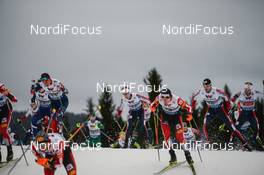 01.12.2018, Lillehammer, Norway (NOR): Tomas Portyk (CZE), Espen Bjoernstad (NOR), Magnus Hovdal Moan (NOR) - FIS world cup nordic combined, individual gundersen HS98/10km, Lillehammer (NOR). www.nordicfocus.com. © Tumashov/NordicFocus. Every downloaded picture is fee-liable.
