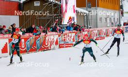 22.12.2018, Ramsau, Austria (AUT): Vinzenz Geiger, Johannes Rydzek (l-r)  - FIS world cup nordic combined, individual gundersen HS98/10km, Ramsau (AUT). www.nordicfocus.com. © Volk/NordicFocus. Every downloaded picture is fee-liable.