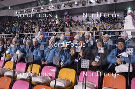 09.02.2018, Pyeongchang, Korea (KOR): Event Feature: The IBU Family at the opening ceremony - XXIII. Olympic Winter Games Pyeongchang 2018, opening ceremony, Pyeongchang (KOR). www.nordicfocus.com. © Manzoni/NordicFocus. Every downloaded picture is fee-liable.