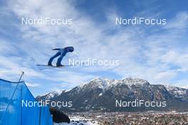 31.12.2017, Garmisch, Germany (GER): Halvor Egner Granerud (NOR) - FIS world cup ski jumping, four hills tournament, qualification, Garmisch (GER). www.nordicfocus.com. © Rauschendorfer/NordicFocus. Every downloaded picture is fee-liable.