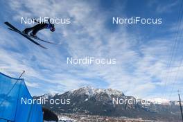 31.12.2017, Garmisch, Germany (GER): Karl Geiger (GER) - FIS world cup ski jumping, four hills tournament, qualification, Garmisch (GER). www.nordicfocus.com. © Rauschendorfer/NordicFocus. Every downloaded picture is fee-liable.