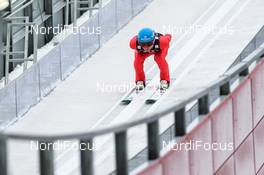18.01.2018, Oberstdorf, Germany (GER): Denis Kornilov (RUS) - FIS ski flying world championships, training, individual HS225, Oberstdorf (GER). www.nordicfocus.com. © Rauschendorfer/NordicFocus. Every downloaded picture is fee-liable.
