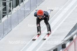 18.01.2018, Oberstdorf, Germany (GER): Karl Geiger (GER) - FIS ski flying world championships, qualification, individual HS225, Oberstdorf (GER). www.nordicfocus.com. © Rauschendorfer/NordicFocus. Every downloaded picture is fee-liable.