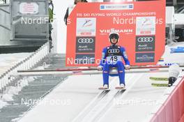 18.01.2018, Oberstdorf, Germany (GER): Clemens Aigner (AUT) - FIS ski flying world championships, training, individual HS225, Oberstdorf (GER). www.nordicfocus.com. © Rauschendorfer/NordicFocus. Every downloaded picture is fee-liable.