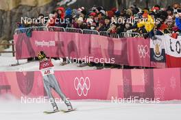 17.02.2018, Pyeongchang, Korea (KOR): Andreas Wellinger (GER) - XXIII. Olympic Winter Games Pyeongchang 2018, ski jumping, individual HS140, Pyeongchang (KOR). www.nordicfocus.com. © Thibaut/NordicFocus. Every downloaded picture is fee-liable.